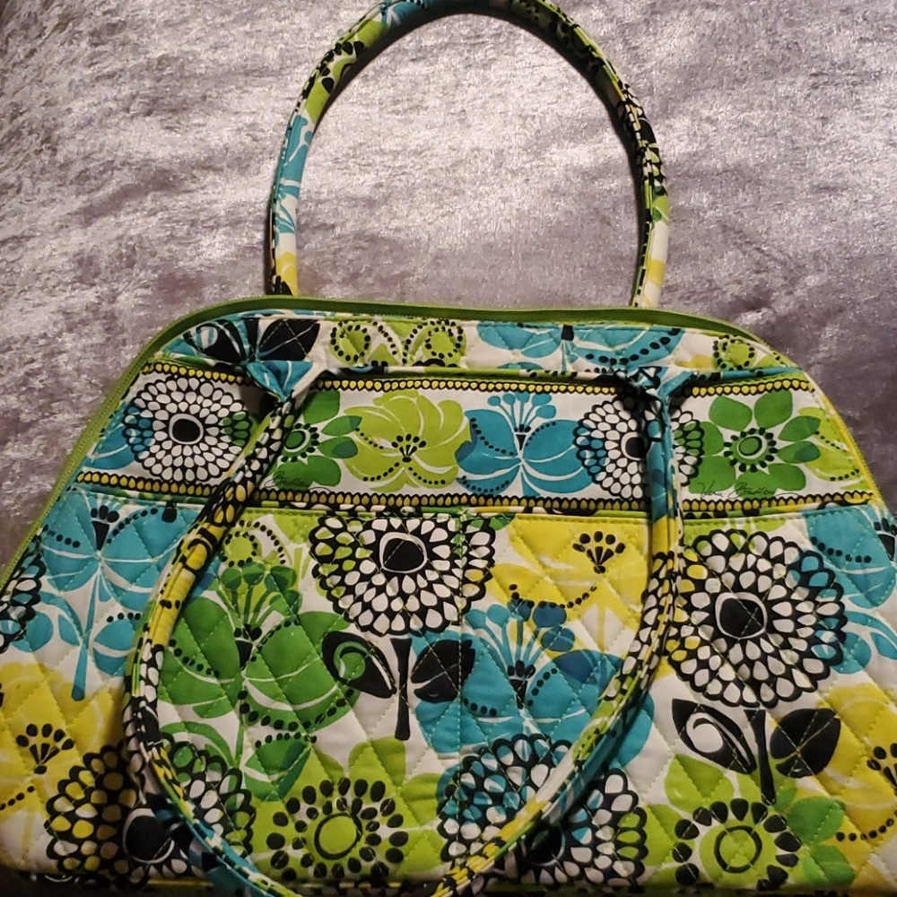 Vera Bradley Bowler bag in Lime's Up pattern